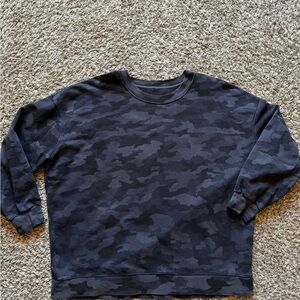Lululemon Perfectly Oversized Crew Sweatshirt 360 Heritage Deep Camo
